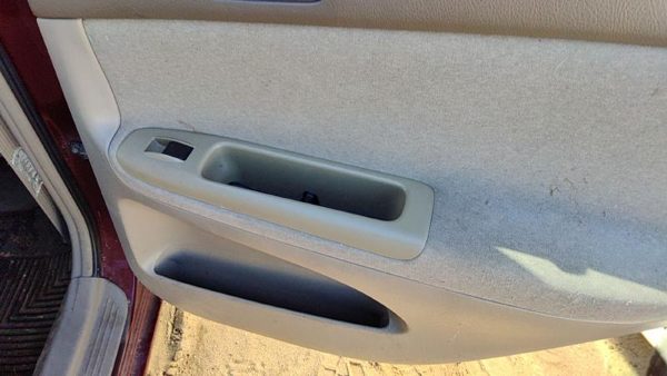 02-04 Camry Passenger Right Rear Door Trim Panel With Switches Back Taupe 43 — photo 6