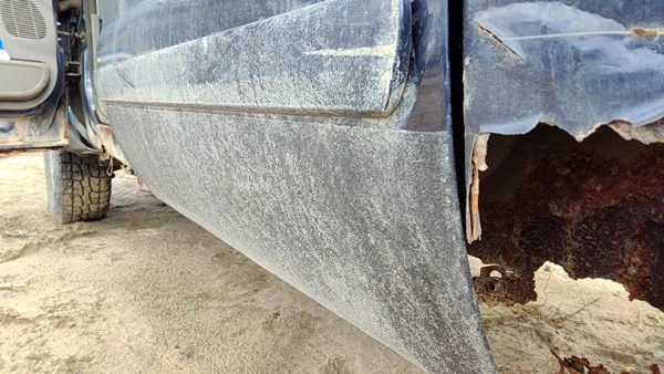 2003 Ford F350 Sd Pickup Rear Door LH Blue — photo 6