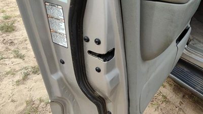 2003 Lincoln Aviator Driver Left Front Door Latch With Rods/Cables Oem