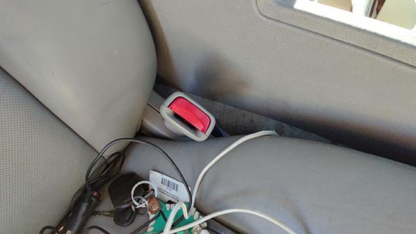 2005-2011 Cadillac Sts Passenger Right Front Seat Belt Buckle Receiver Gray 132 — photo 3
