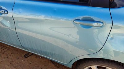 2015 Nissan Versa Rear Door LH Blue Rbe