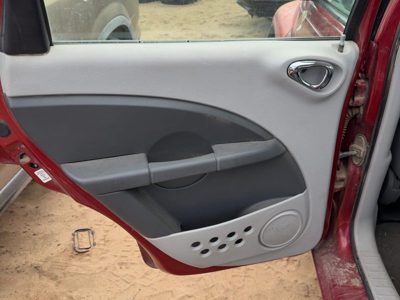 07-10 Pt Cruiser Driver Left Rear Door Trim Panel With Switches Back Gray D7Dv