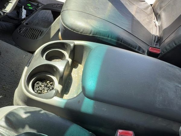 1997-2003 Ford F150 Complete Center Floor Console Assembly Gray F2 — photo 1
