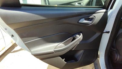 13-18 Ford Focus Driver Left Rear Door Trim Panel With Switches Back Black Yw