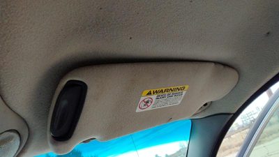 2000 Chrysler Town & Country Passenger Right Sun Visor Oem Gray 0Rf32tl2aa