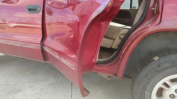 98-03 Dodge Durango Driver Left Rear Moulding From Door Oem Back Trim Strip Red — photo 3