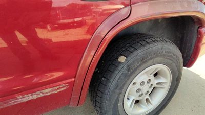 98-03 Dodge Durango Driver Left Rear Moulding From Door Oem Back Trim Strip Red