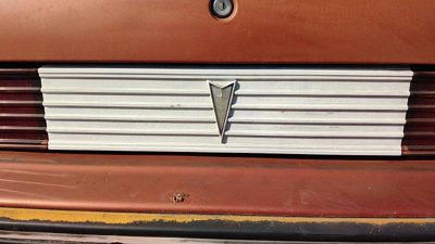 1985-1987 Pontiac Sunbird Center Tail Panel Rear Trim Oem 20619728