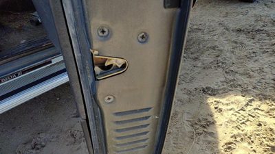 80-91 F250 Pickup Passenger Right Front Door Latch With Rods/Cables Oem