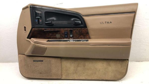 92 Buick Park Ave Ultra Passenger Right Front Door Trim Panel With Switches Tan — photo 5