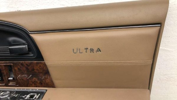 92 Buick Park Ave Ultra Passenger Right Front Door Trim Panel With Switches Tan — photo 7