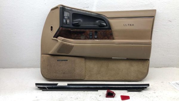 92 Buick Park Ave Ultra Passenger Right Front Door Trim Panel With Switches Tan — photo 1