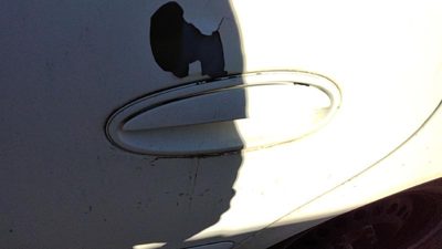 1997-2005 Buick Century Driver Left Rear Outside Door Handle Oem Back White