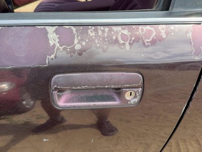 1991-1996 Olds Eighty Eight Driver Left Front Outside Door Handle Oem Maroon