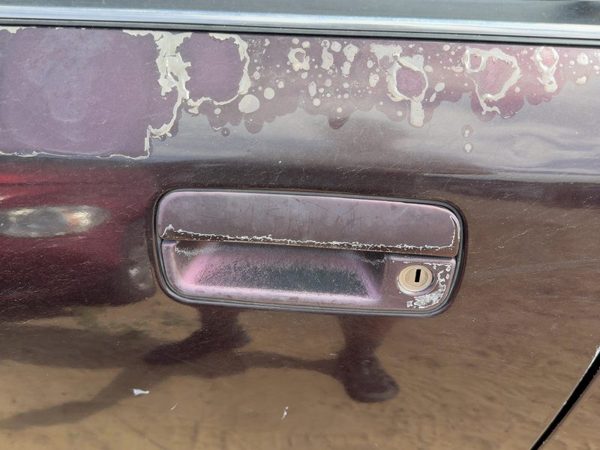 1991-1996 Olds Eighty Eight Driver Left Front Outside Door Handle Oem Maroon — photo 3