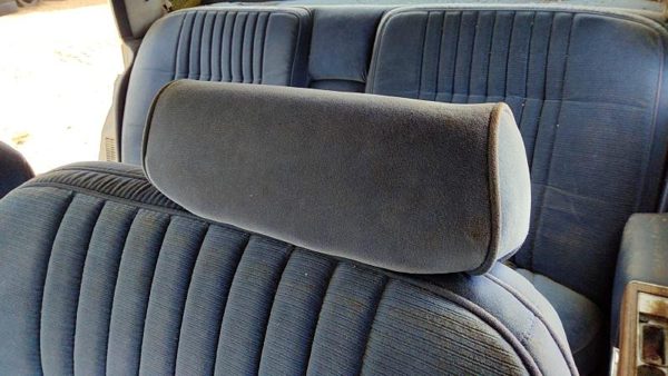 1980-1984 Deville Sedan Lh Driver Left Head Rest Oem Cloth Blue — photo 1