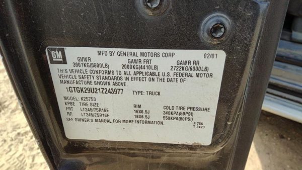 2001 GMC Sierra Transmission Assy. 6.0L 4x4 — photo 4