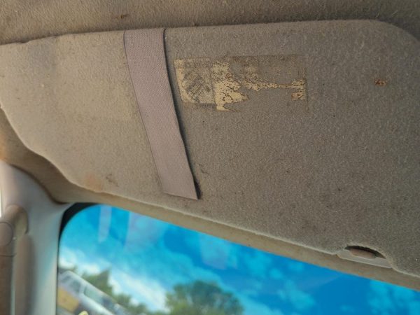 2002-2004 Ford F150 Driver Left Sun Visor Oem Gray 2L3Z1504105Dab — photo 3