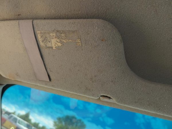 2002-2004 Ford F150 Driver Left Sun Visor Oem Gray 2L3Z1504105Dab — photo 5