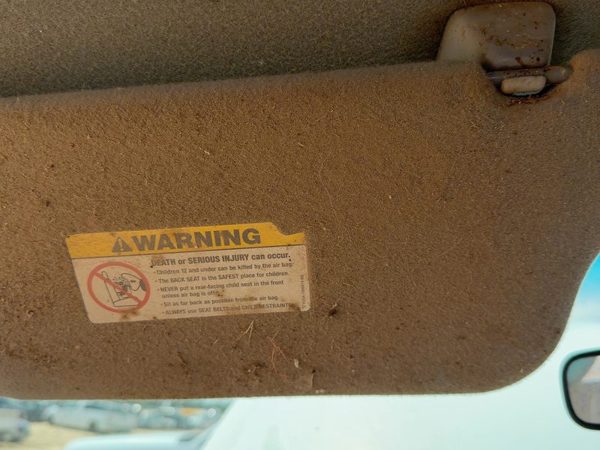 2002-2004 Ford F150 Driver Left Sun Visor Oem Gray 2L3Z1504105Dab — photo 7