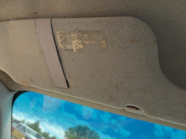 2002-2004 Ford F150 Driver Left Sun Visor Oem Gray 2L3Z1504105Dab — photo 8
