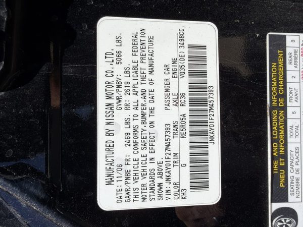 2007 INFINITI M35 — vehicle photo 8