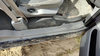 1997-2003 Ford F150 Passenger Right Lower Kick Trim Panel Oem Gray