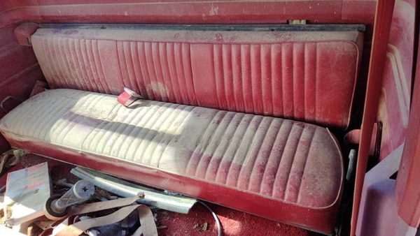 1987-1991 Ford F150 Rear Seat Assembly Oem Back Red — photo 1