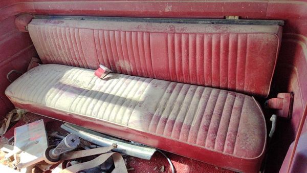 1987-1991 Ford F150 Rear Seat Assembly Oem Back Red — photo 2