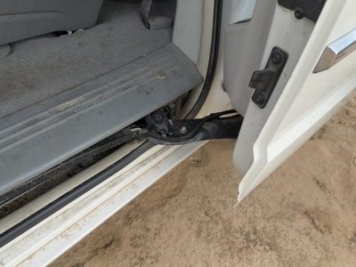 10 Chrysler Town & Country Driver Left Rear Door Latch With Rods/Cables Oem Back
