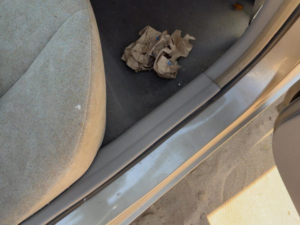01-06 Elantra Passenger Right Rear Lower Sill Plate Step Trim Panel Oem Beige — photo 2