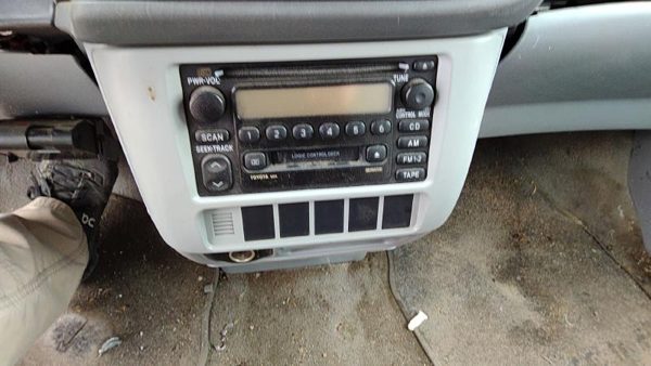 1998-2003 Toyota Sienna Trim Bezel Around Radio Surround Dash Panel Oem Gray 11 — photo 2