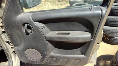 03-04 Jeep Liberty Passenger Right Front Door Trim Panel With Switches Gray Dv