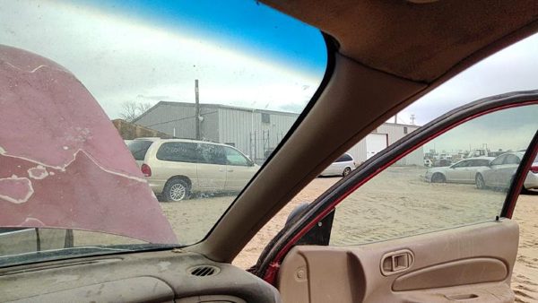 97-02 Ford Escort Passenger Right A Pillar Trim Windshield Post Panel Oem Tan — photo 2