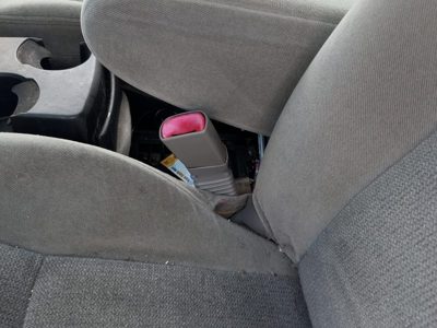 2000-2003 Ford Taurus Driver Left Front Seat Belt Buckle Receiver Oem Gray