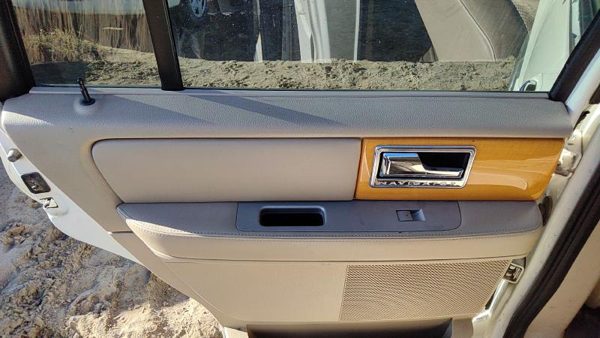 07-10 Lincoln Navigator Driver Left Rear Door Trim Panel With Switches Back Tan — photo 2