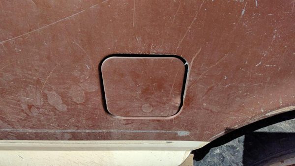 1987-1996 Ford F150 Fuel Tank Door With Hinge Gas Lid Oem Filler — photo 3