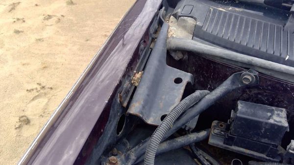 93-96 Cadillac Fleetwood Passenger Right Hood Hinge Assembly Oem Maroon 10109664 — photo 2