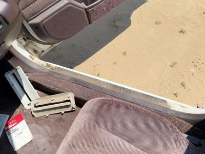 86-89 Accord Lx Passenger Right Lower Sill Step Moulding Trim Panel Sedan Maroon