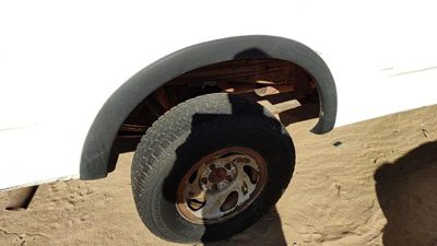 1997-2004 Ford F150 Passenger Right Rear Wheel Flare Moulding Oem Back