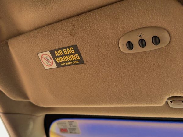 2001 Lincoln LS Driver Left Sun Visor OEM Illuminated Tan 4H 1W4Z5404105AAA — photo 3