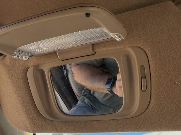 2001 Lincoln LS Driver Left Sun Visor OEM Illuminated Tan 4H 1W4Z5404105AAA — photo 6