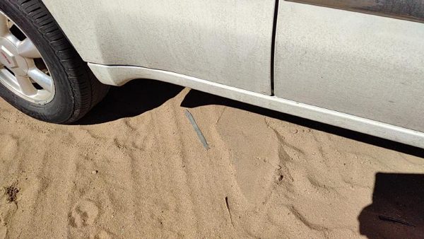 02-09 Gmc Envoy Passenger Right Lower Rocker Panel Moulding Side Skirt White 50U — photo 6